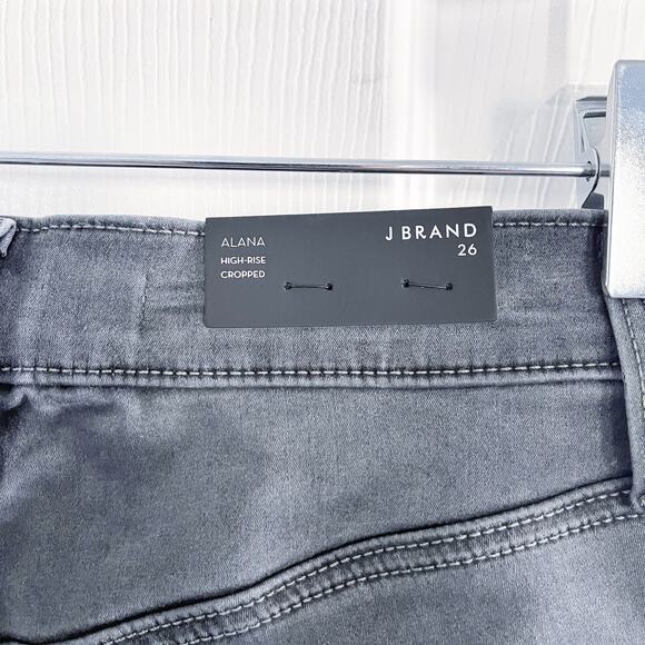 J Brand Alana High-Rise Cropped Jean in Dust - Picture 6 of 7